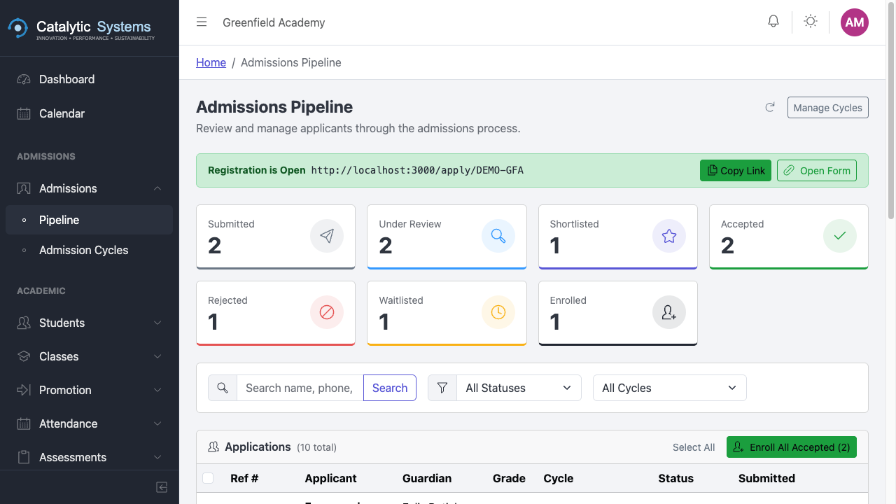 Application Pipeline